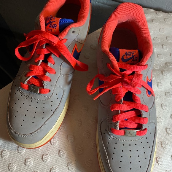 Nike Air Force 1 Low Wolf Grey/Game Royal-Hot Punch - Picture 15 of 16